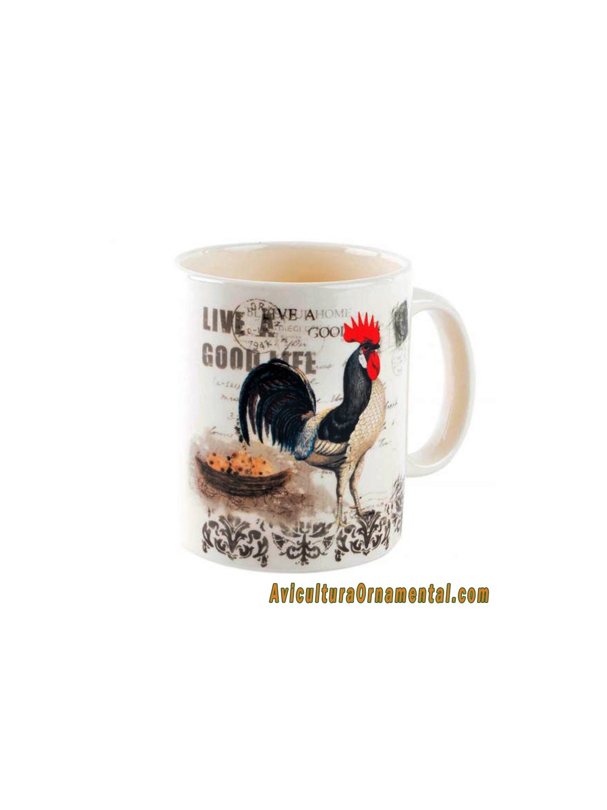 Taza para infusiones cerámica Gallo