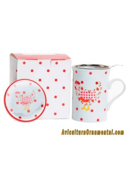Taza mug infusiones Gallina Roja