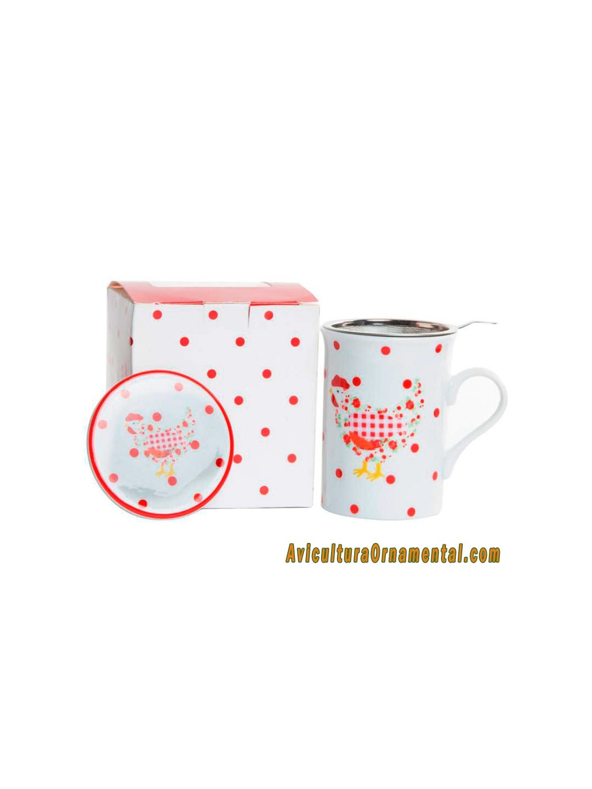 Taza mug infusiones Gallina Roja