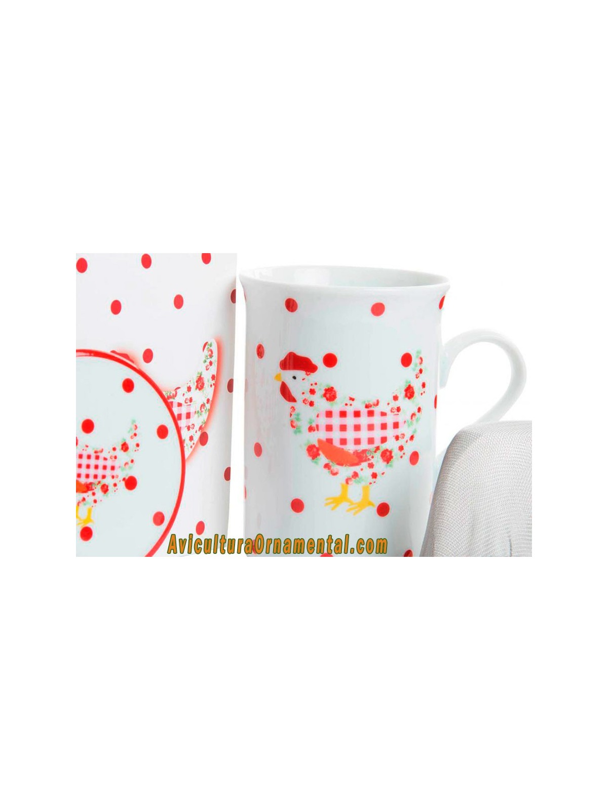 Taza mug infusiones Gallina Roja