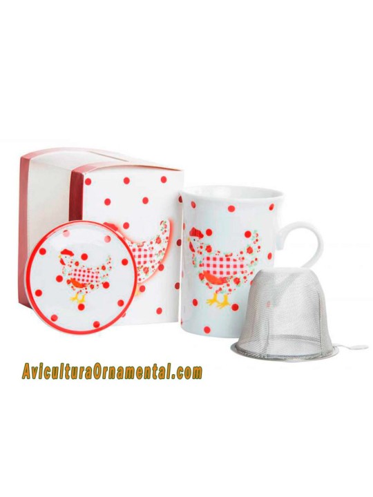 Taza mug infusiones Gallina Roja