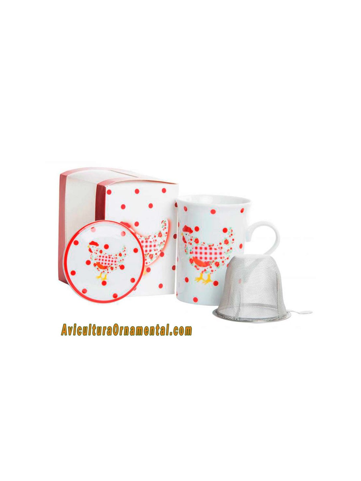 Taza mug infusiones Gallina Roja
