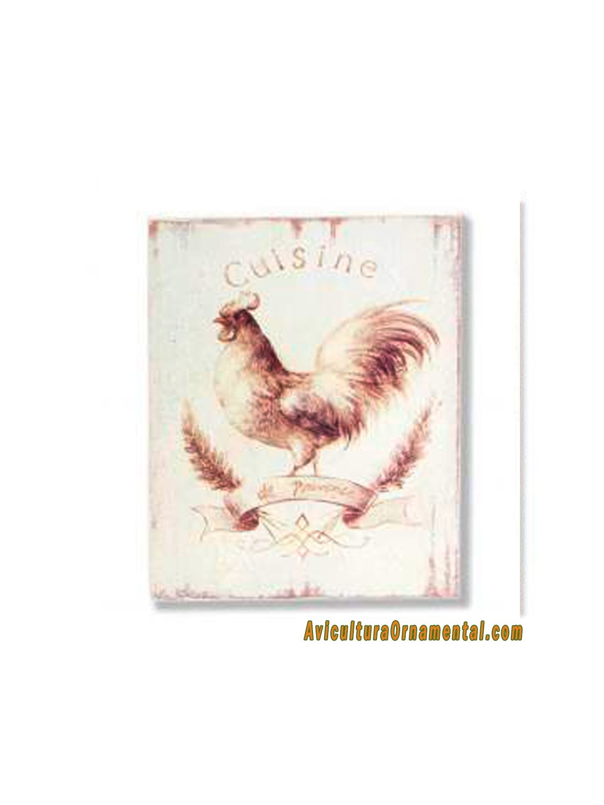 Cuadro de madera Gallo