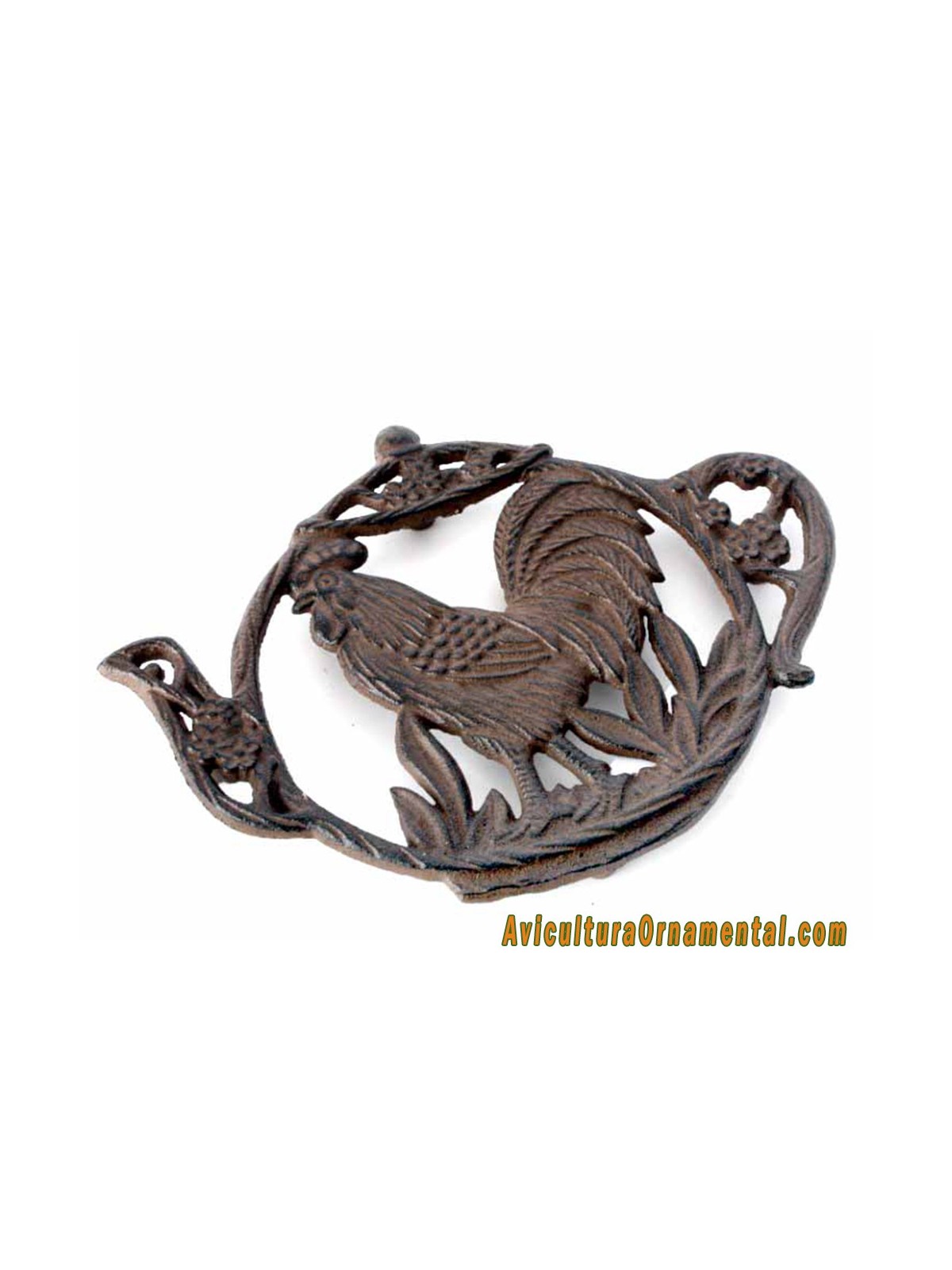 Salvamanteles Gallo hierro colado