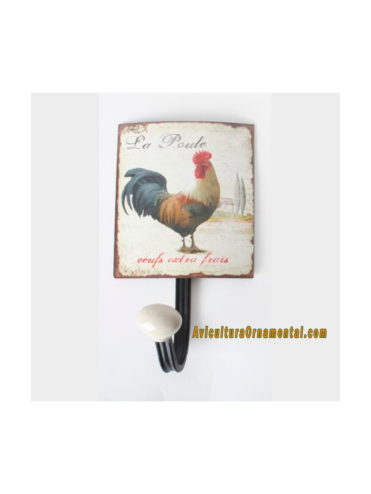 Perchero pared metal Gallo