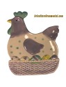 Set de 2 Bandejas de cerámica Gallina