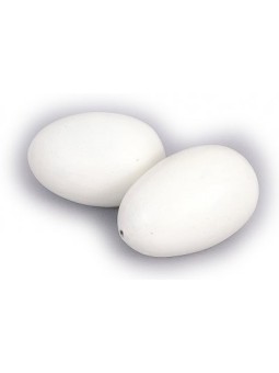 Huevos falsos antipicaje madera para gallinas o palomas