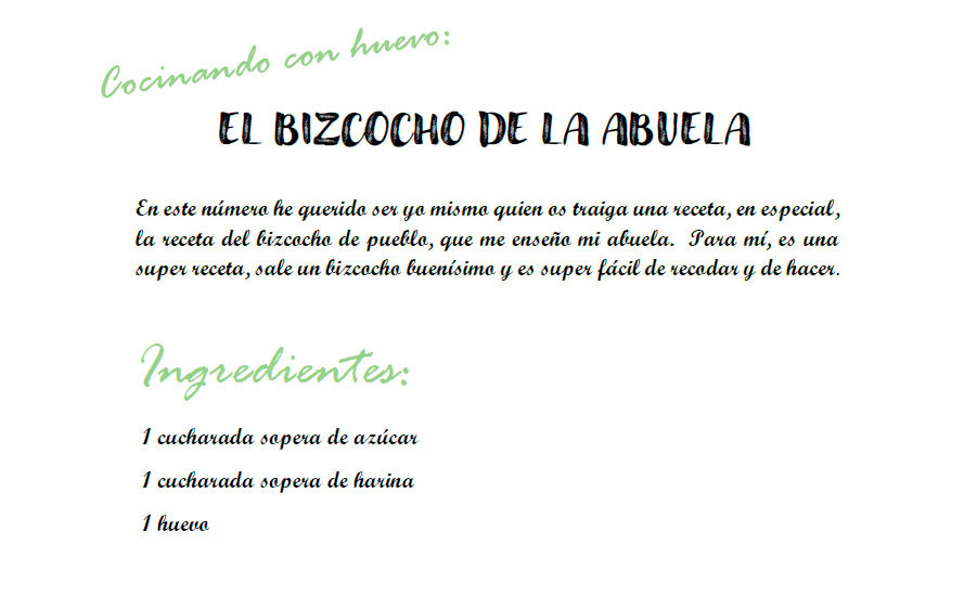 Cocinando con huevo el bizcocho